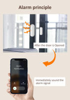 Sensor De Alarma Para Puerta Y Ventana Inteligente Tuya WiFi Compatible Con Alexa Y Google Home Detector De Apertura Y Cierre Para Seguridad Del Hogar - details 2