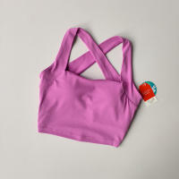 Sudadera Deportiva Sin Costuras Para Mujer Con Espalda Cruzada Y Amplias Alzas a Absorbedor De Choques Para Yoga Y Correr - details 3