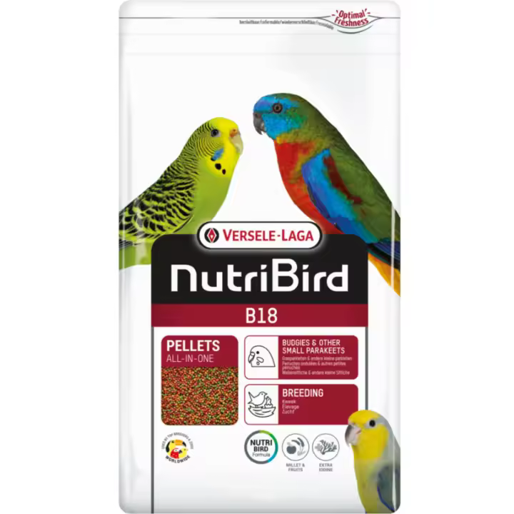 Versele-Laga Nutribird B18 Cria 3 Kg para Periquitos y Agapornis - Alimento Completo para Aves - 1