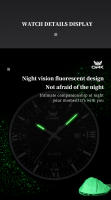 Reloj De Pulsera Multifuncional OPK 6003 Para Hombres Cronógrafo Resistente Al Agua Luminoso Acero Inoxidable Quartz Automático - details 5