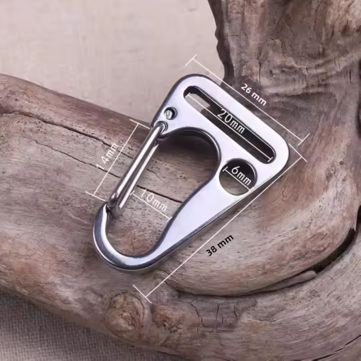  Hebilla De Correa Para Portaobjetos De Acero Inoxidable Herramienta De Escalada Y Exterior Clip De Colgaje Reemplazo De Bocina De Avestruz - 1