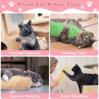 Juguete Interactivo Para Gatos Peluche Con Almendra De Sésamo Sonido Y Papel Alimenticio Auto-reparación Para Mascotas Juguete De Menta Hierba Gatera - details 4