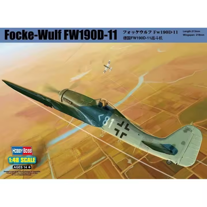 Hobby Boss 81718 - Maqueta avión Focke Wulf FW 190 D-11 - Escala 1:48 - 1