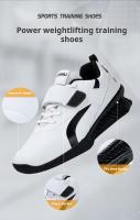 Zapatos De Levantamiento De Pesas Profesionales Para Parejas Calidad Superior Zapatos De Pesas Para Hombres Diseño De Squat Y Puja Dura Microfibra Antideslizante Negro/Oro - details 2