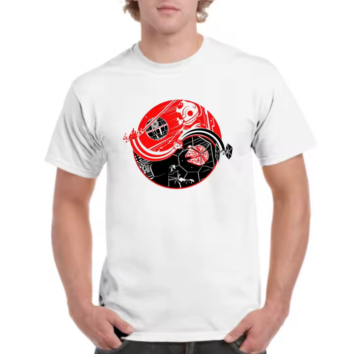The Fan Tee Camiseta de HOMBRE Star Wars Dark Vather Luke Yoda Jedi Sith Millennium Falcon Milenario 110 - 1