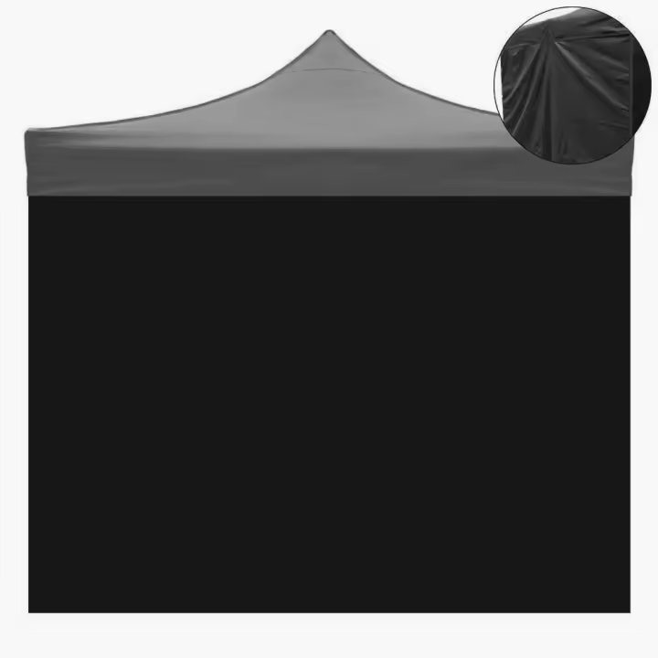 Cubierta lateral impermeable negra de 3x2Mt para Carpa plegable - 1