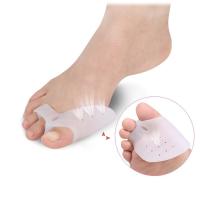 Corrector De Dedos Del Pie Gel De Silicio Protector De Quemar Ortopédico Doble Unidad Tamaño 4*3cm Para Pedicura Y Cuidado Del Pie - details 1