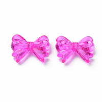100 Piezas De Cuentas De Acrílico Transparentes Con Lazo Mezclado Color 14x18x4.5mm Agujero: 1.8mm Para Manualidades Y Joyería - details 1