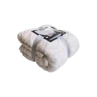 Manta Gruesa de Sofá y Cama Ochos en Color Marfil – Sedalina Suave con Sherpa, Calidez Garantizada- Mercatienda - details 3