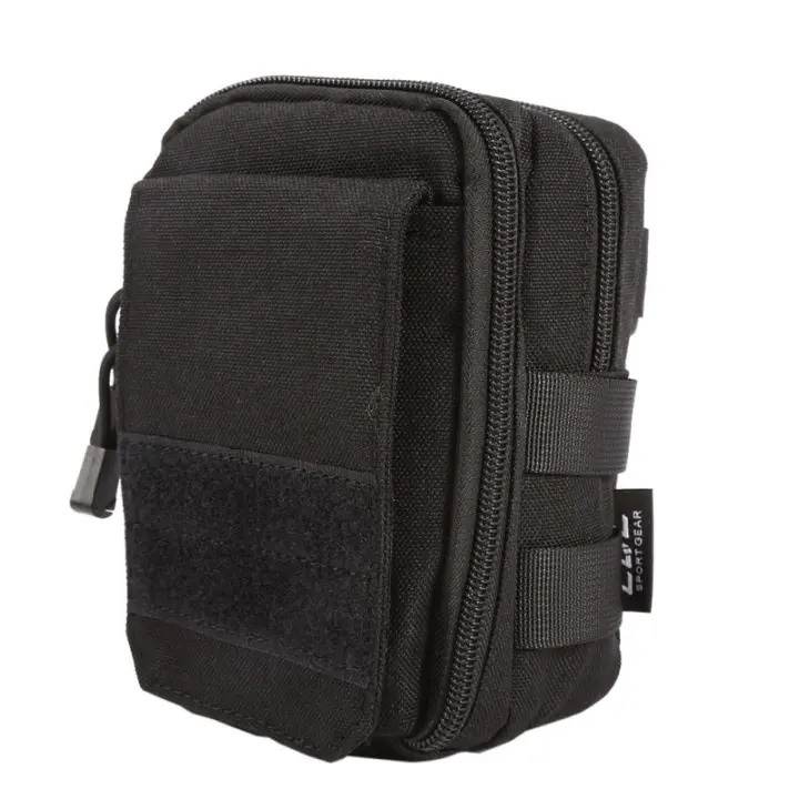 Bolsa De Cinturón Táctico Para Hombres Con Sistema Molle Bolsa De Mano Para Correr Y Camping Material Nylon Bolsa Suave De Espalda - 1