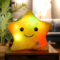 Cojín Luminoso De Peluche Creativo Para Niños Y Niñas Estrellas Coloridas LED Regalo Juguetes Suaves 40x35 Cm - details 10