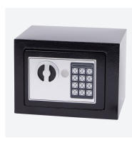 Caja fuerte digital electrónica. Cierre con cerradura electrónica y cerradura tradicional. 17x23x17 cm - details 0