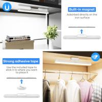 Luz LED recargable de 3000mAh y 32cm,Con sensor de memoria,imán y ajuste de luz. Recargable USB sin cables molestos.Luces Ideal para habitacion, escritorio,muebles,cocina, armario y baño. - details 7