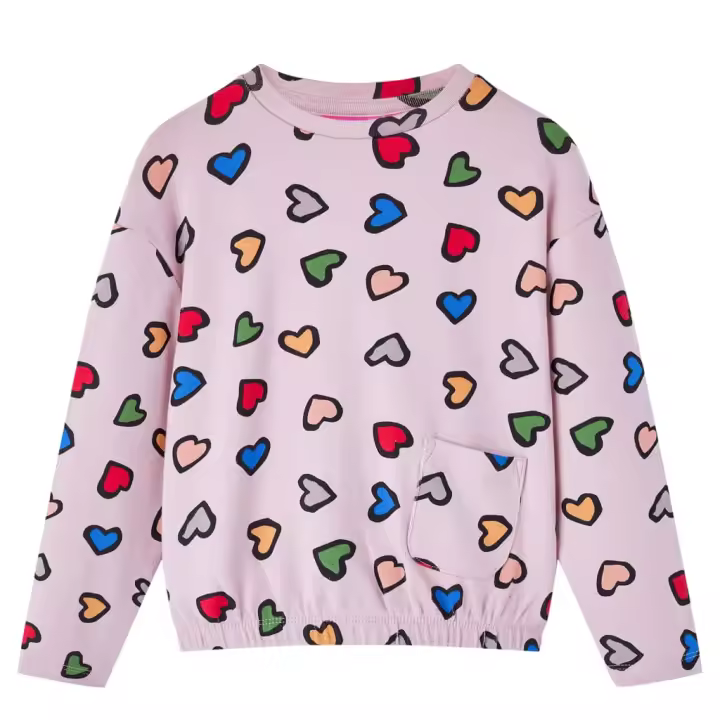 Sudadera infantil rosa 128 - 1