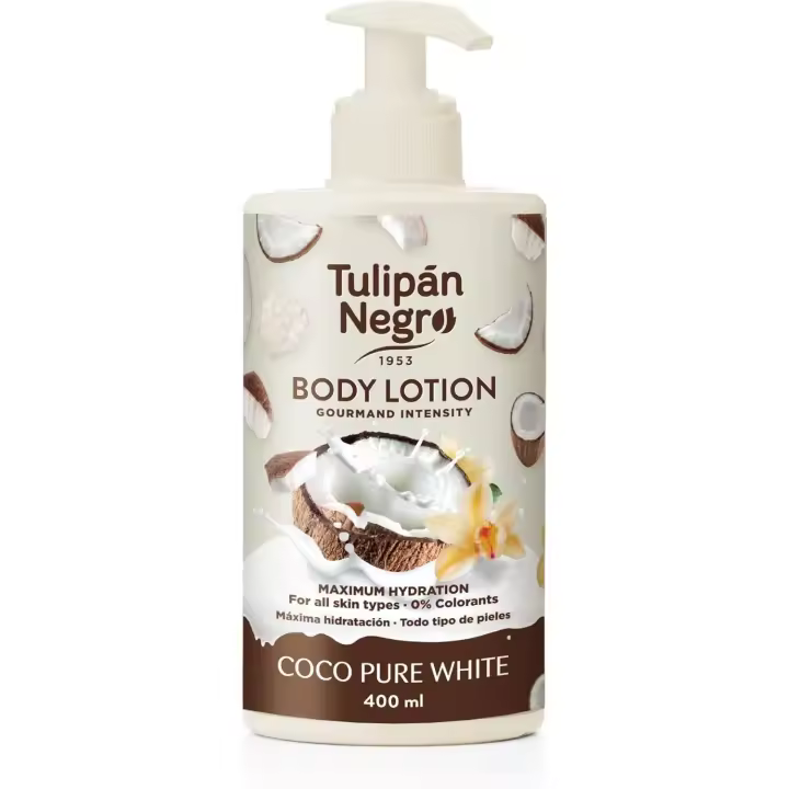 Tulipan Tulipán Negro Boby Lotion 400 Ml Coco Pure White 0% Colorante - 1