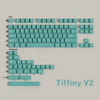 Aifei Keycaps Set Grande Doble Shot Perfil Cherry ABS Para Teclado Wooting GMK Hi75 Switches Layout ANSI Split Purple Green - details 17