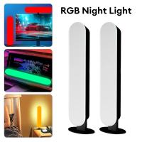 2PCS Luz Nocturna LED RGB Control APP Inteligente Barra De Lámpara Symphony Luz De Música Rítmica Ambiental Para TV Gaming Habitación Mesa - details 1