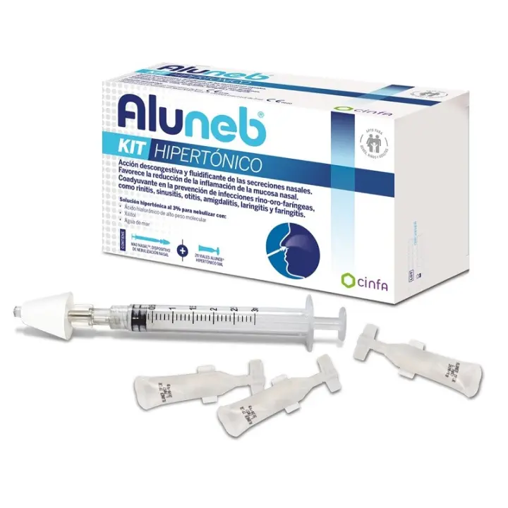 Cinfa Aluneb Kit Hipertónico para Congestión Nasal y Prevención de Infecciones - 1
