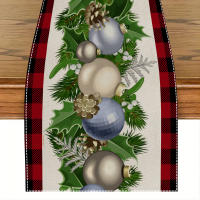 Mantel De Lino Para Navidad Correa De Mesa De Comedor Decoración De Hogar Y Hotel Material Poliéster 100% Técnica Tejida - details 4
