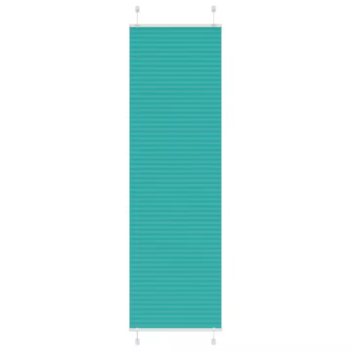 vidaXL Estor Plisado verde petróleo 55x200 cm Tela Ancho 54,4 cm - 1