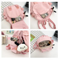 Mochila Mini Kawaii De Moda Para Mujeres Y Adolescentes Bolsa De Hombro Multifuncional Pequeña Para Viajes Y Escuela Material Oxford Con Lining De Poliéster - details 5