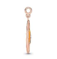PANDORA ME, Medallón Chapado en oro rosa con circonitas cúbinas. Viene con El original embalaje de Caja De Regno. - details 1