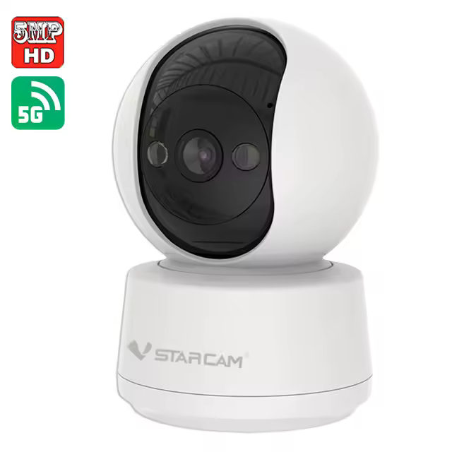 Cámara IP Vstarcam 5MP Con Detección De Humanos Y Visión Nocturna En Color WiFi 5GHZ Cámara De Seguridad Para Niños Control Remoto Por APP - 1