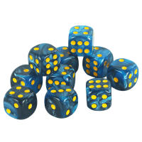 Juego De Dados D6 De Calidad Premium Con Puntos Redondos 12mm Colores Mixtos Pack De 10 Para Juegos De Mesa Y Tablero - details 10