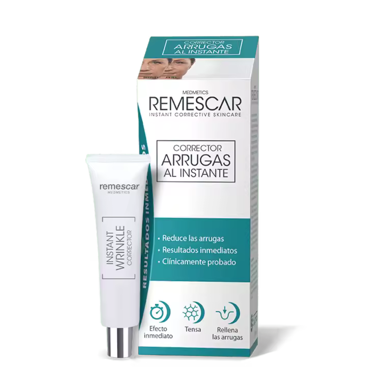 Remescar Corrector De Arrugas 8ml - Reductor instantáneo de arrugas con efecto prolongado de hasta 8 horas - Combina con maquillaje - Cuidado de piel - Serúm & Esencia - Marca Remescar - 1