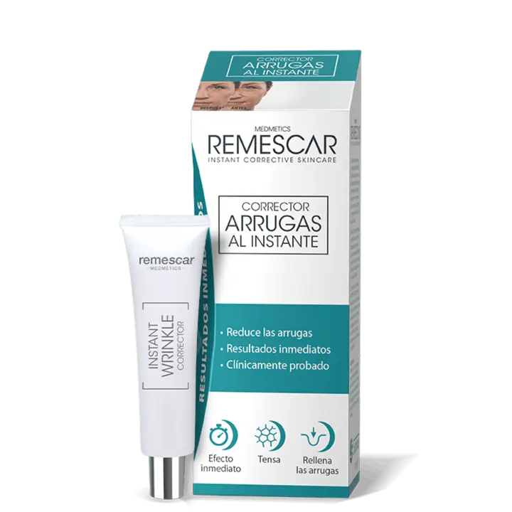 Remescar Corrector De Arrugas 8ml - Reductor instantáneo de arrugas con efecto prolongado de hasta 8 horas - Combina con maquillaje - Cuidado de piel - Serúm & Esencia - Marca Remescar - 1