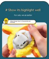 Juguete Interactivo Para Gatos Y Perros Pato Flotante Con Sensor De Vibración Juguete De Peluche Lavable Divertido Para Gatos Y Niños - details 9