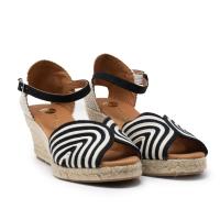 TINA KIZ 71-5/25COMBI Alpargatas de mujer 34923 25V VALENCIANA CORREITA COMBI NEGRO - details 0