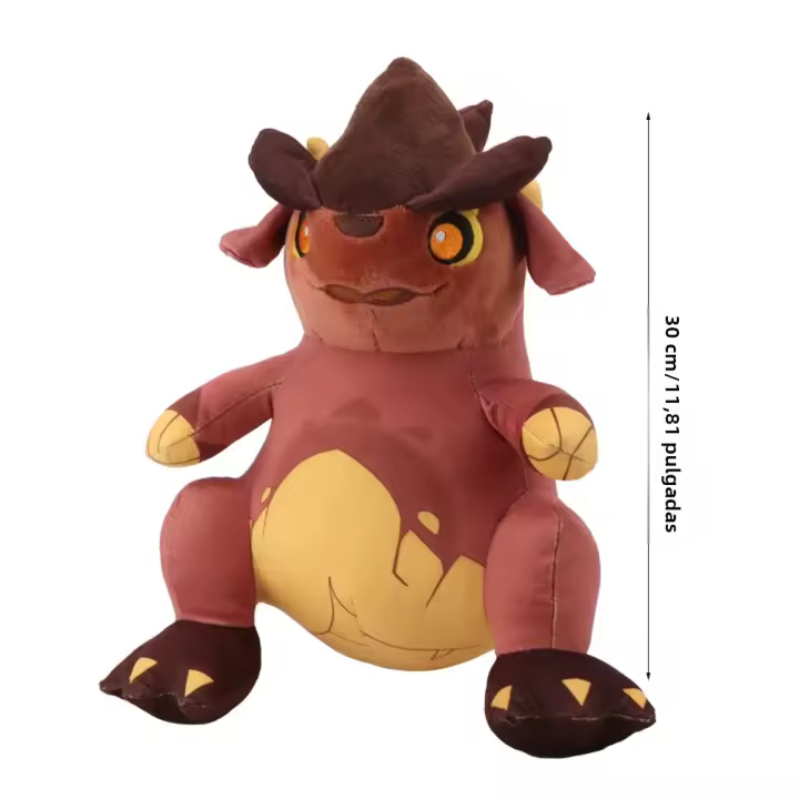 Muñeco De Peluche Kawaii Cartoon Natla Baby Tepetlisaurus Juguete De Peluche De Genshin Impact Para Niños Regalo De Dibujos Animados Y Videojuegos Material De Algodón PP Relleno - 1