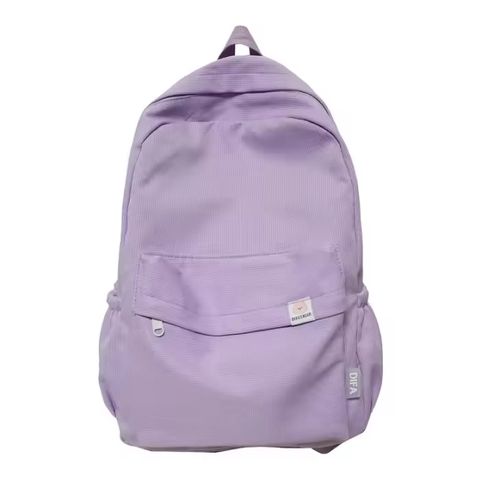 Mochila impermeable de Nailon para Mujer Bolsa de viaje para adolescentes Color sólido Nueva - 1
