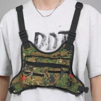MEJORADA DL-42 Bolso de chaleco táctico de pecho, mochila de arnés ajustable con múltiples bolsillos, cómoda y transpirable, ideal para deportes al aire libre, senderismo, ciclismo, camping y uso diario - details 1