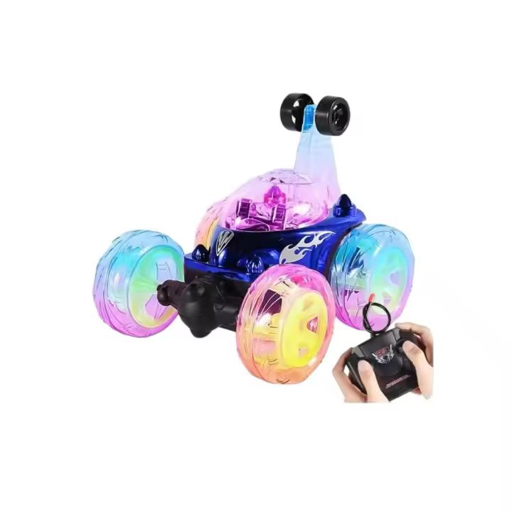 Large remote control car children's dump truck rolling stunt creative gift - 1