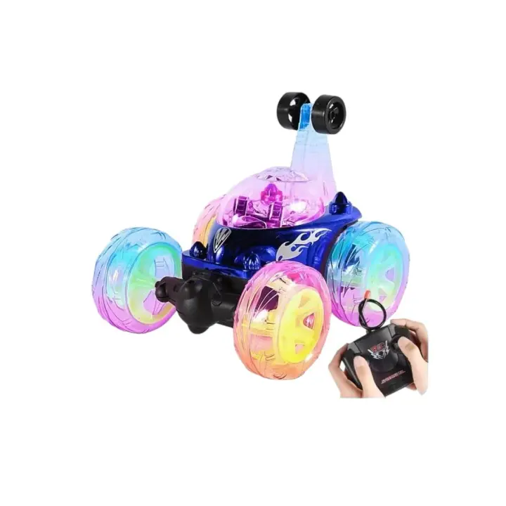 Large remote control car children's dump truck rolling stunt creative gift - 1