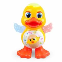 Pato Electrónico Que Danza Con Ojos Parpadeantes Y Luz Flashing Juguete Educativo De Animales Cartoon Divertido Para Niños Regalo - details 2
