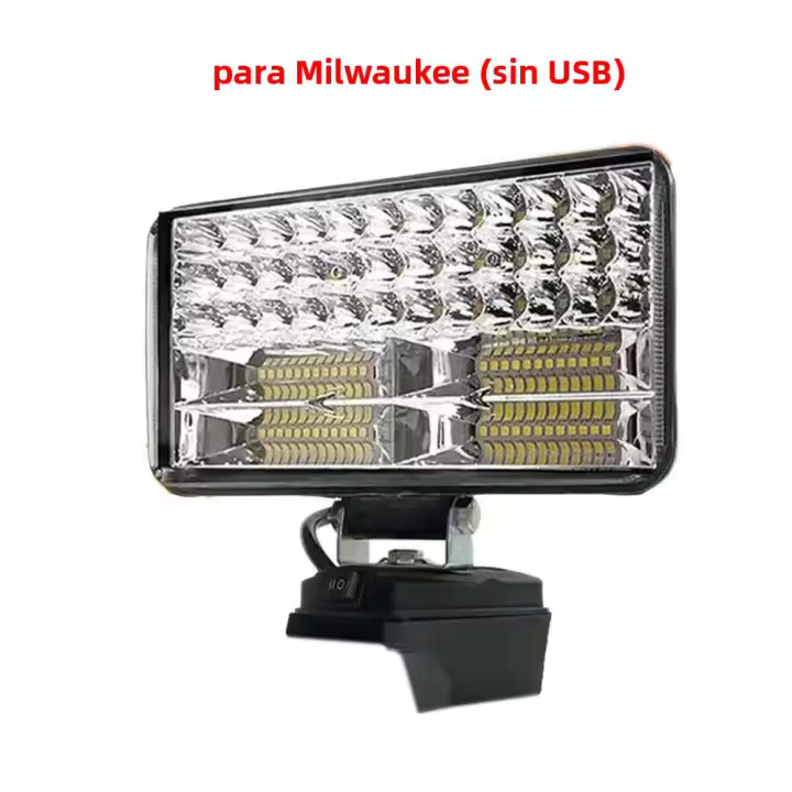 Spotlight LED Portátil De 8IN Luz De Mano Sin Cable Para Pesca Y Emergencias Compatible Con Baterías 18V Makita/Dewalt/Milwaukee - 1