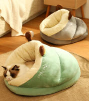 Cama cálida de invierno para mascotas, cueva suave y acogedora para gatos, casa nido para cachorros, bolsa de dormir para perros pequeños, suministros para mascotas - details 9