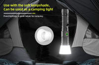 Linterna Táctica Recargable LED Con Telescópico Magnético Y Luz Impermeable 5 Colores Lámpara De Bola Con Ajuste De Enfoque - details 8