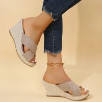 Zapatos De Mujer Moda Casual Con Bocón Transpirable Tacón Ergonómico Cómodo Elegante Sandalias De Verano Microfibra Pull on - details 3