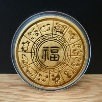 Moneda Commemorativa De Año Nuevo 2025 Serpiente Zodíaco Chino Medallas De Alivio 3D Coleccionables Monedas De Año Nuevo 1PCS - details 4