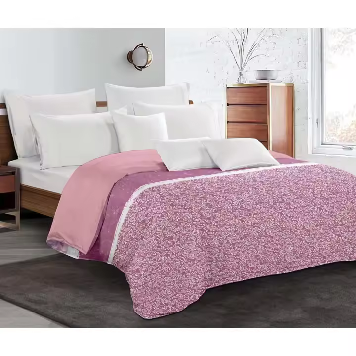 Edredón Nórdico de Microfibra Alternativa al plumón (No incluye funda cojín),  Edredón Relleno Nórdico 4 Estaciones Con Estampado Y Reversible ,.Variedad de Colores - 1