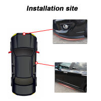 Protector De Parachoques Delantero Universal Para Coche 2.5m/98.43in En Goma Sintética Negro Faja De Parachoques Directa a La Medida - details 4