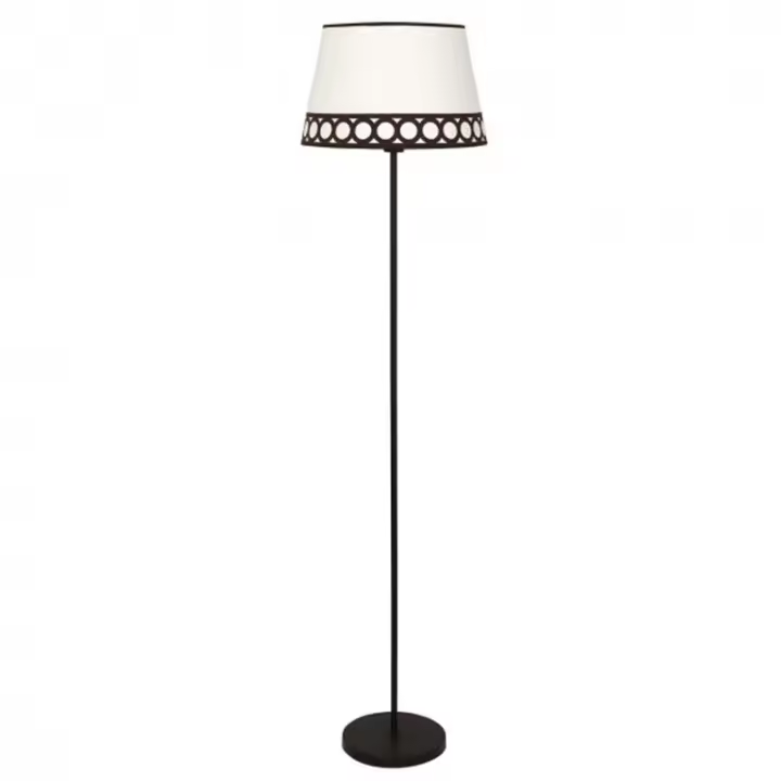 Lámpara de Pie FABRILAMP Dalia 1xe27 Beis/marrón - Elegante Diseño - 1