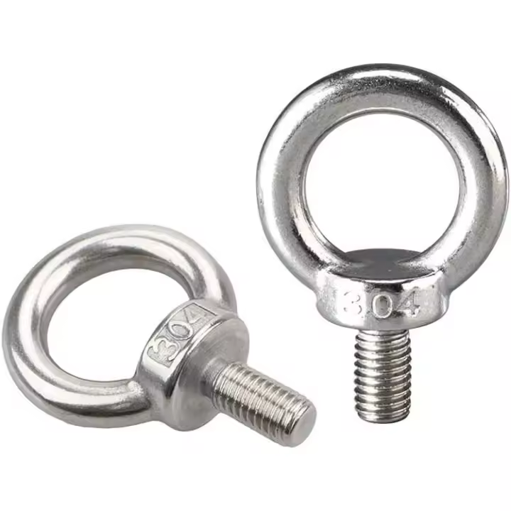 Accesorio de elevación, Pernos de anillo de elevación Hardware de construcción de acero inoxidable Pernos de contrapeso marino M5 * 10-10PCS - 1