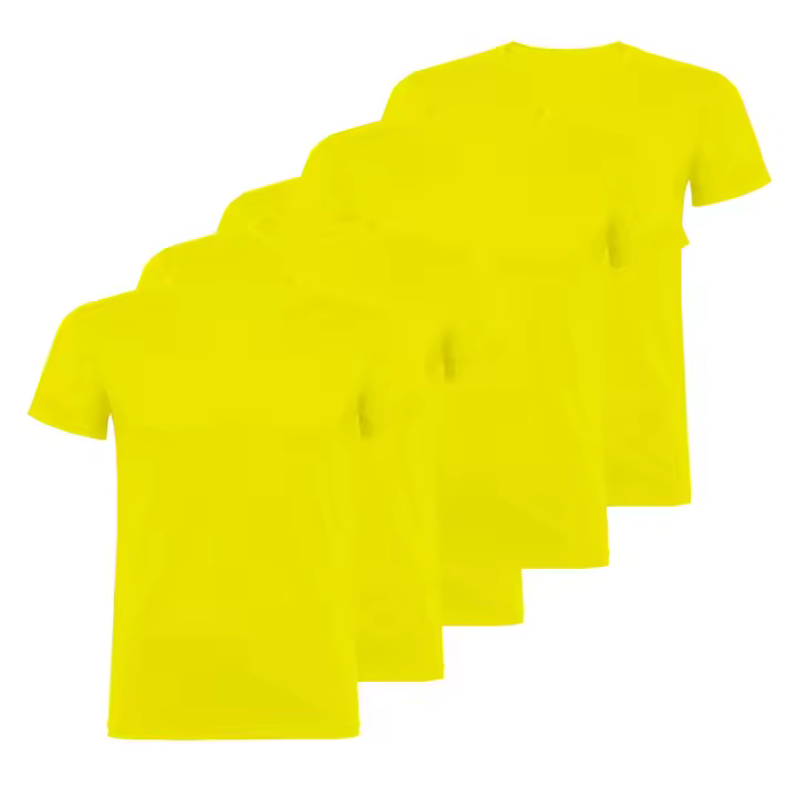 Roly Pack 5 Camisetas Unisex Calidad 155 Gramos Manga Corta Cuello Redondo - 1