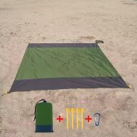 Outdoor Waterproof Picnic Blanket - Foldable Camping & Beach Mat with Storage Pocket, Polyester Plaid Ground Cover - details 9