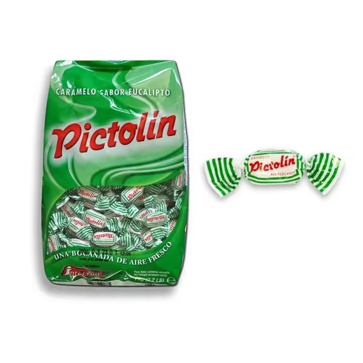 Caramelo Pictolin Eucalipto - Bolsa Kilo - Caramelos Pictolin con Sabor a Eucalipto - Caramelos Pictolin Clasico - 348 Caramelos - 1